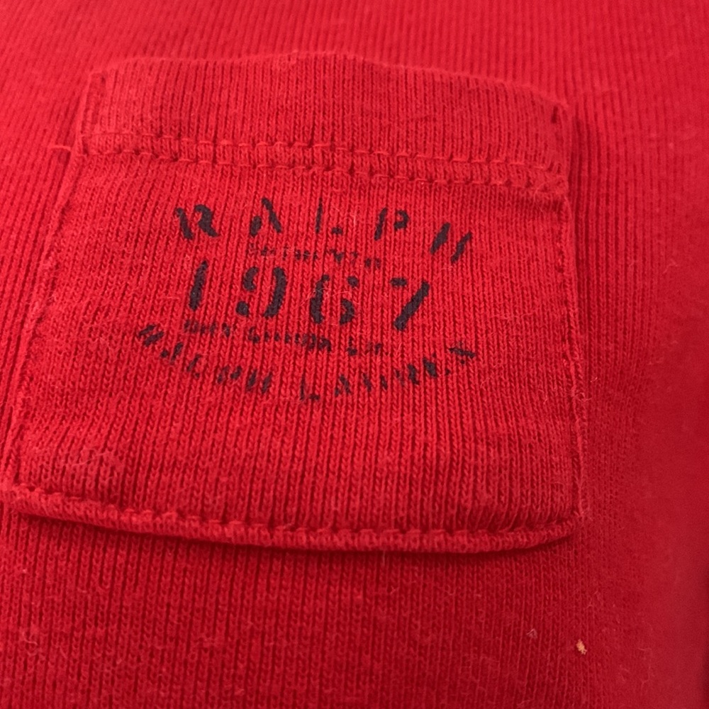 Like 🆕Made in USA RALPH LAUREN VTG Y2K 💯% Cotton 3/4 Sleeves Cropped Top - Picture 5 of 15